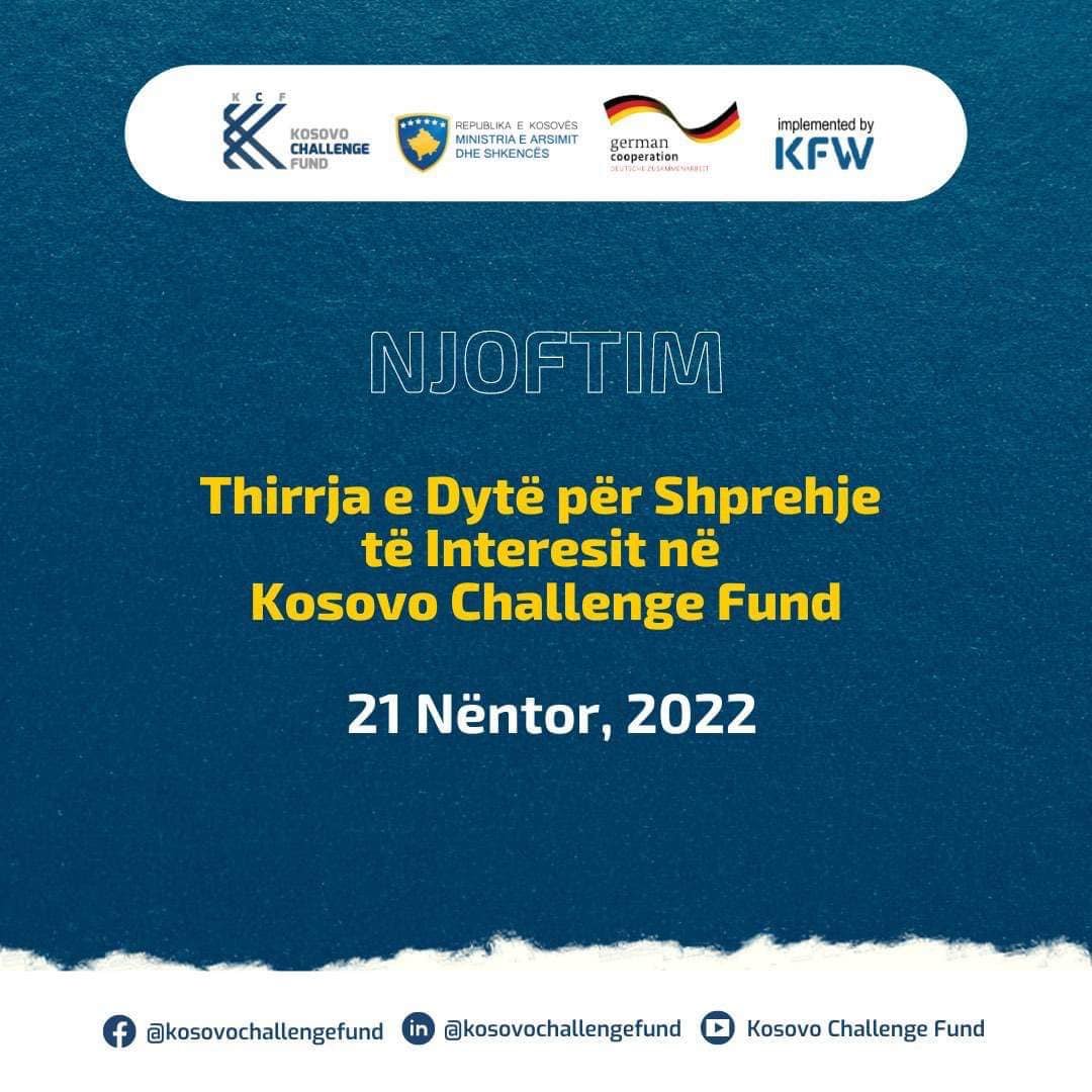FOND IZAZOVA ZA KOSOVO JE OTVORIO DRUGI POZIV ZA IZRAĐAVANJE INTERESA
