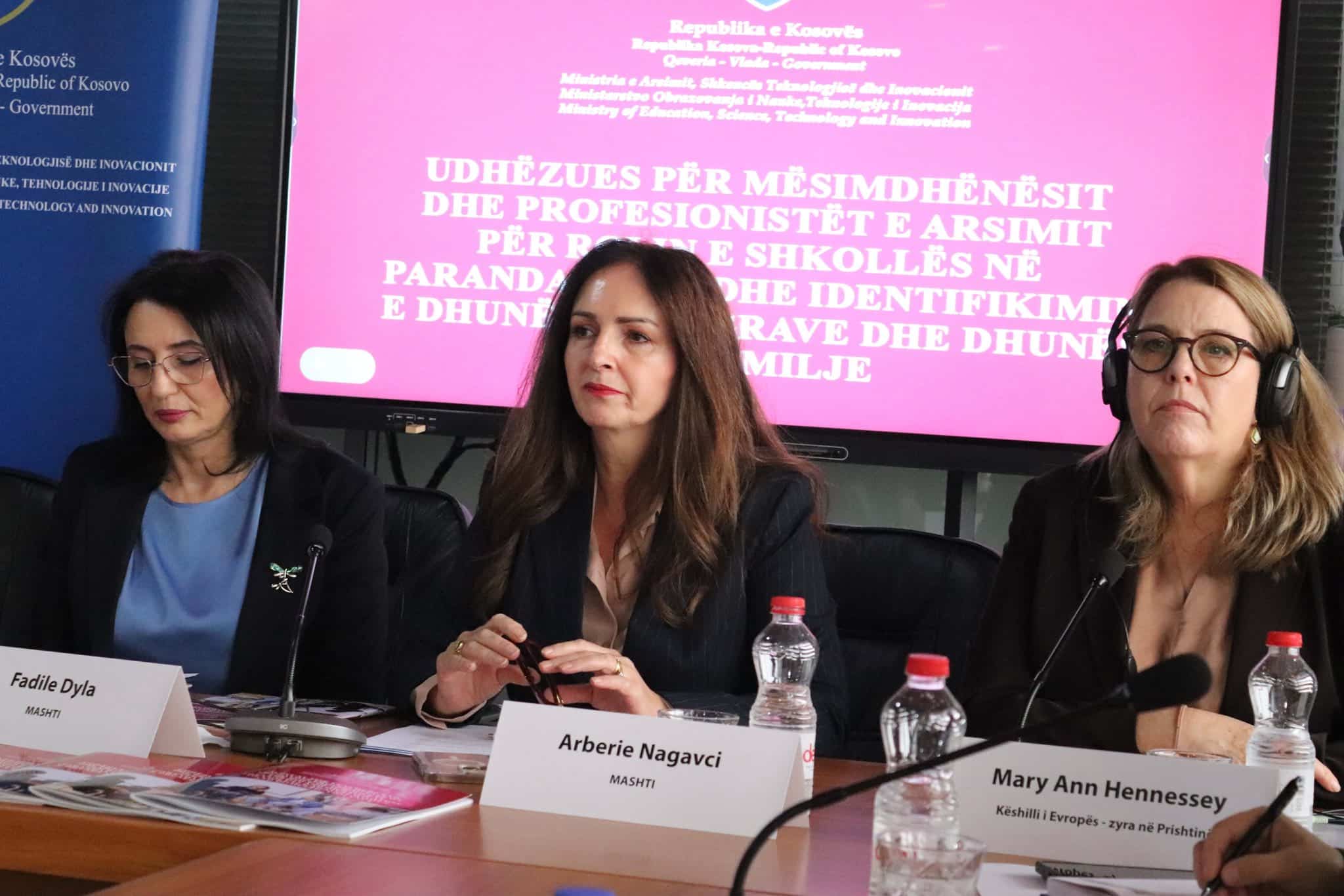 Lansohet udhëzuesi për mësimdhënësit dhe profesionistët e arsimit për parandalimin dhe identifikimin e dhunës ndaj grave dhe dhunës në familje