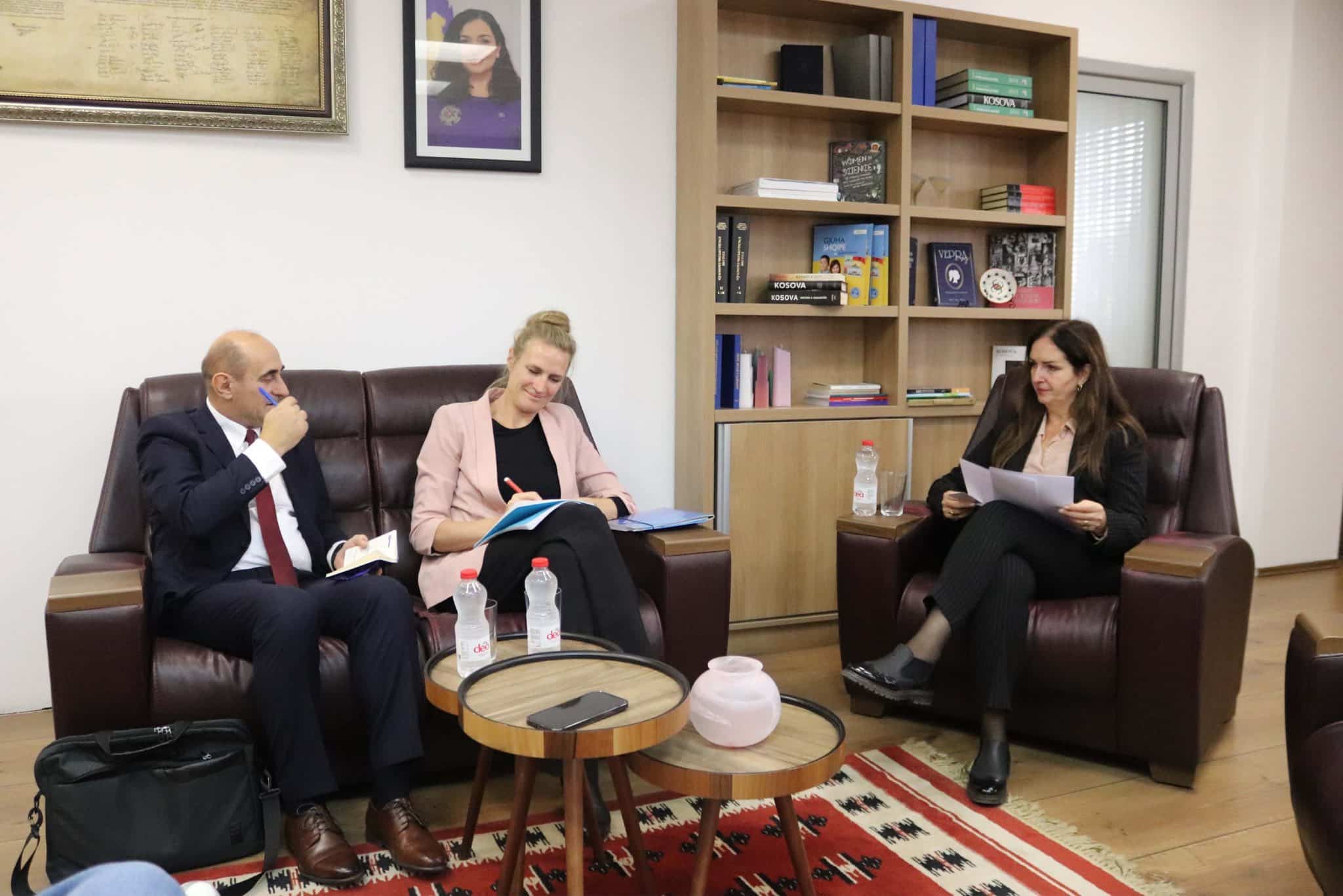 Ministrja Nagavci priti në takim drejtoreshën rajonale të DVV International për Kaukazin dhe Evropën Juglindore